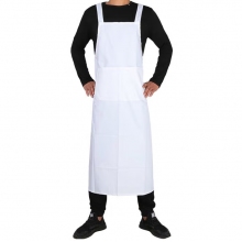 企普白防水圍裙 薄